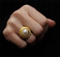 Preview: Ring Variation Perle, goldplattiert.